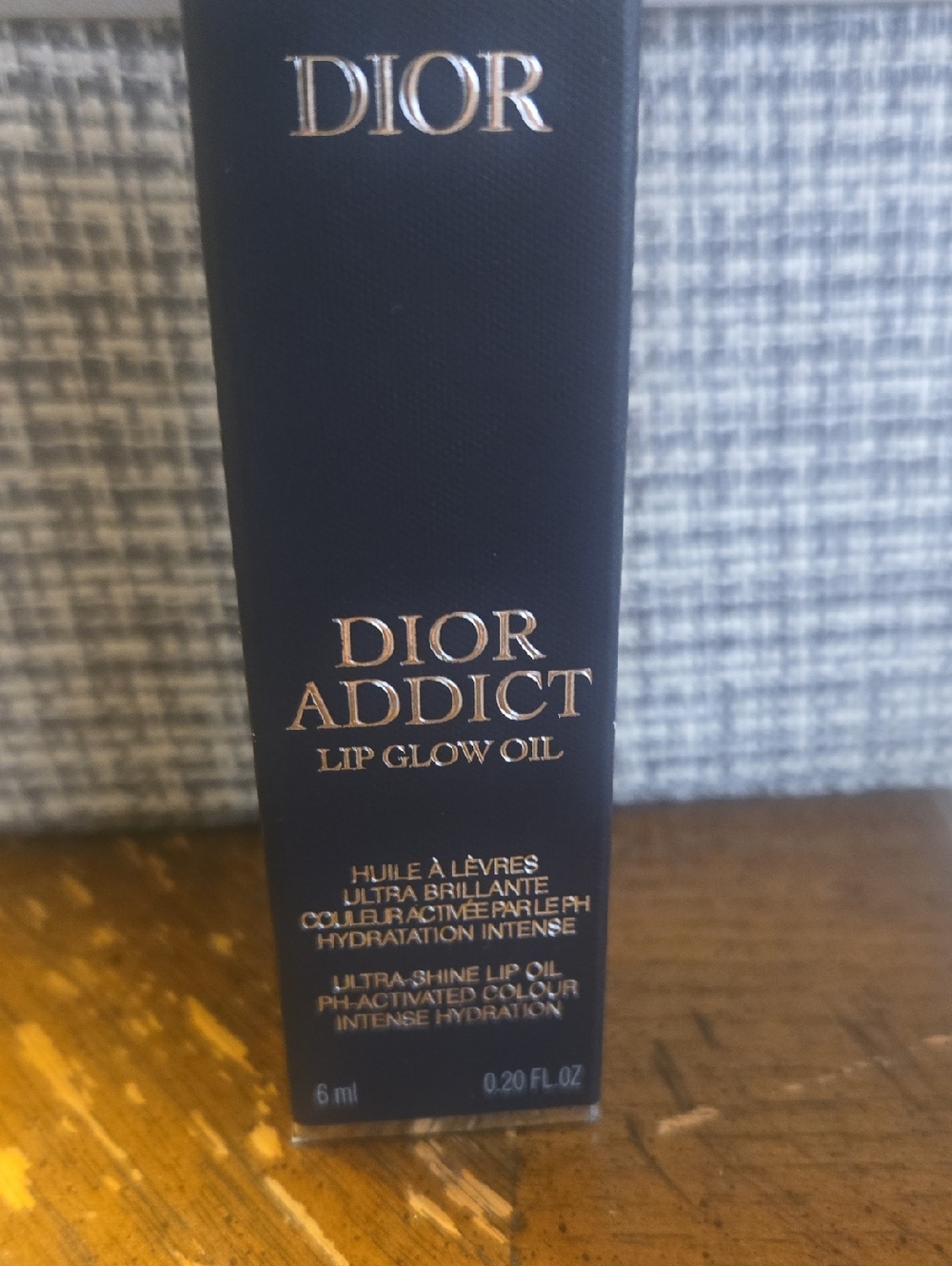Dior Addict Lip Glow Oil - Black with Gold Accents 081 LATTE GLAZE 💄💋